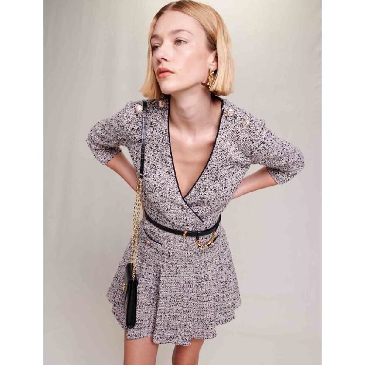 Shop Maje Short Tweed Dress Online in Lebanon